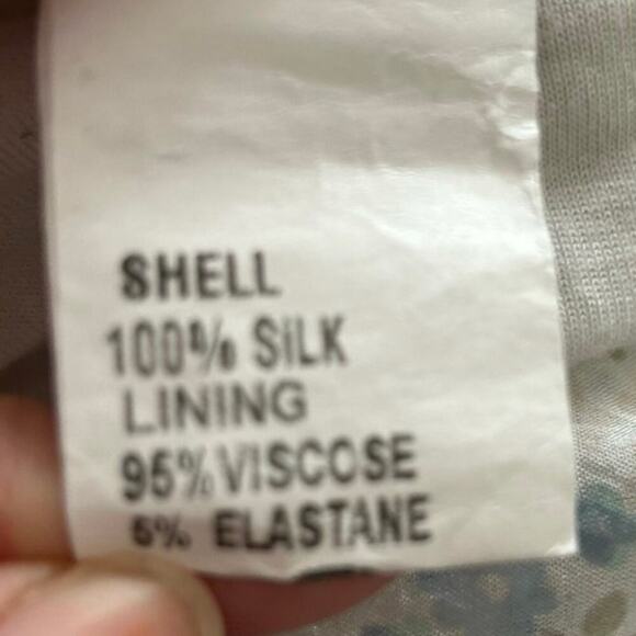 Giusy Women Silk 3/4 Sleeve Off Shoulder Blouse Top Fairy Romantic Blue Small - Picture 7 of 9